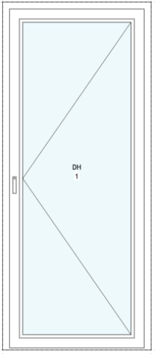 Utåtgående Altandörr trä SlimLine Optimal