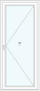 Utåtgående Altandörr trä SlimLine Optimal