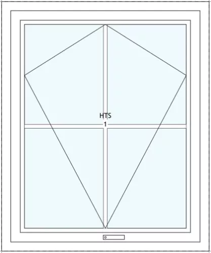 Öppningsbart träfönster SlimLine Optimal Spröjs 4-rutor