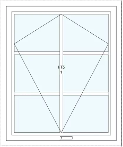 Öppningsbart träfönster SlimLine Optimal Spröjs 6-rutor