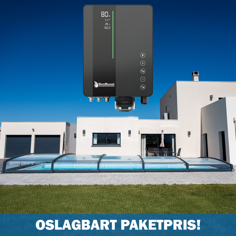 Paket för 4 x 10 Pool - Pooltak + WhiteMachine