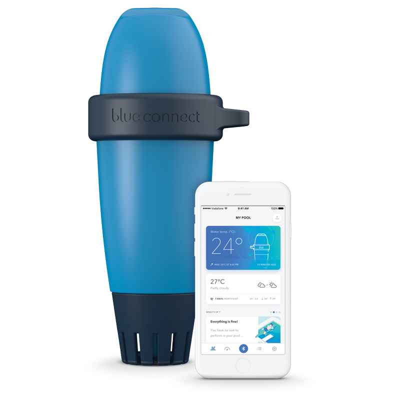 Nyhet! Blue Connect "standard" har utgått som model! Med Blue Connect Plus kan du använda din smartphone och en app för att läsa av dina vattenvärden.