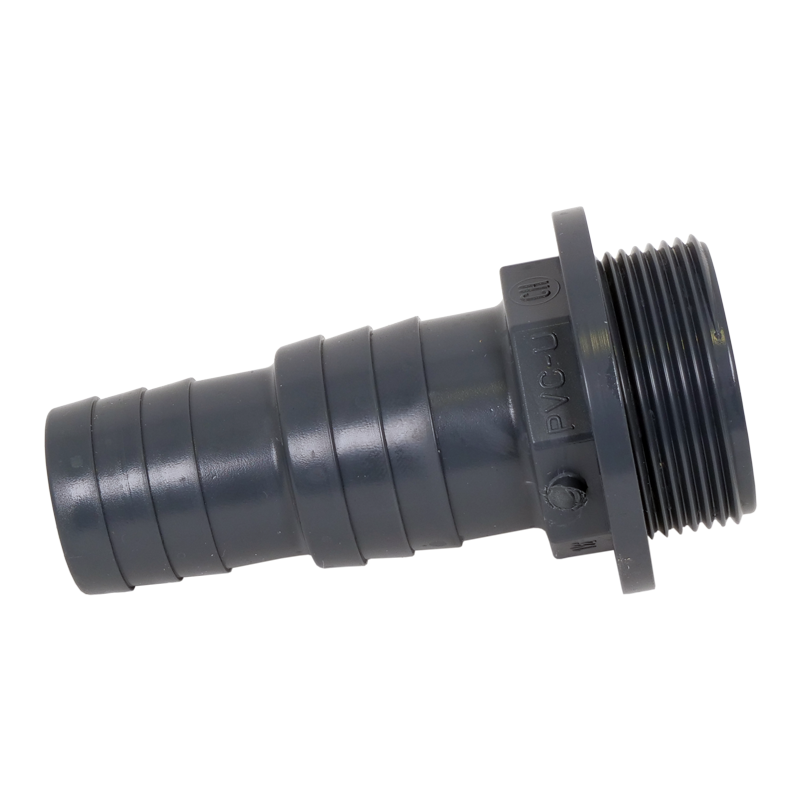 PVC reducering 1-1/2" gänga till 32/38mm slang