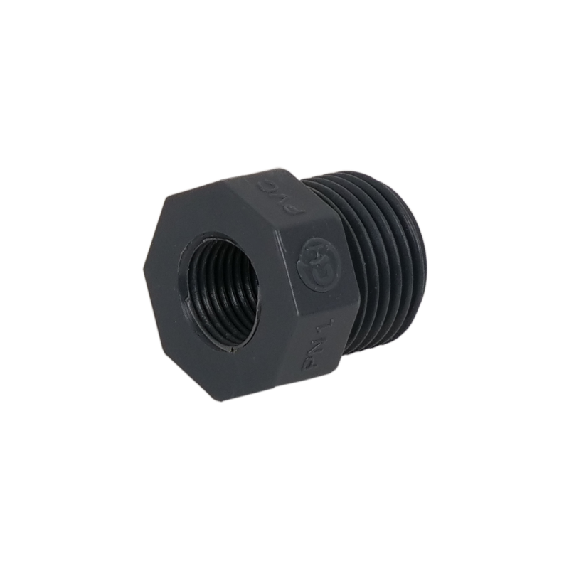 PVC Reduceringsnippel 3/4" till 1/2" gänga