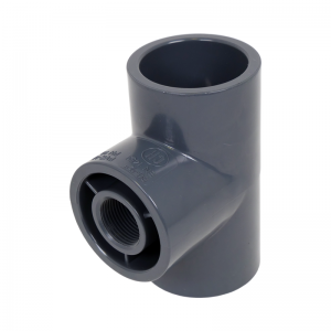 PVC T-koppling 50 - 50mm med 3/4" inv. gänga