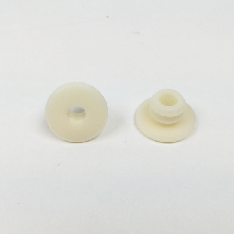 Vit Plopp M3 - M200 Håller borstarna på plats