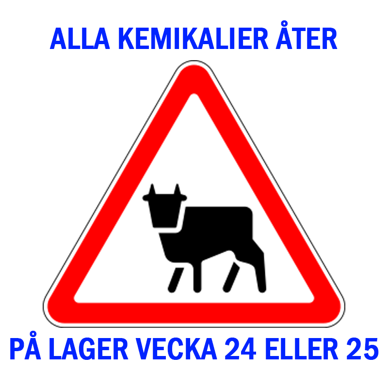 Kemikalieleverans försenad!