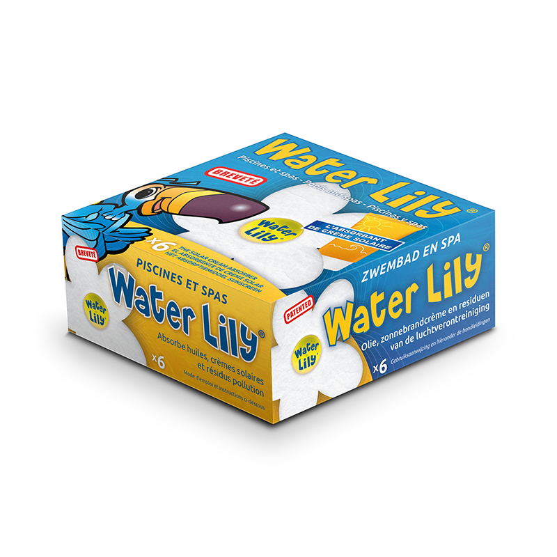 Water lily mod fedt og olie