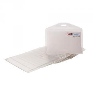 Plastficka liggande transparent (PVC-fri)