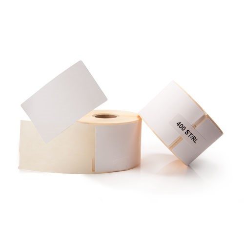 10 etikettrullar med klister till Zebraskrivare