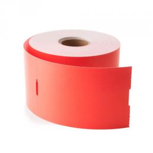 10 etikettrullar röda till Zebraskrivare