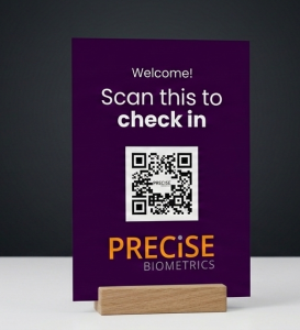 QR-kodsskylt för Precise Visit | Scan&Check-in