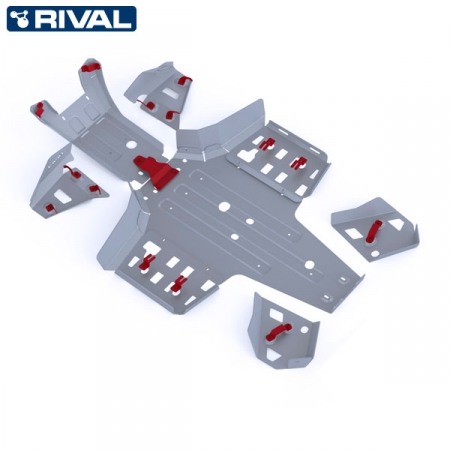 ATV Hasplåt Kit Yamaha Grizzly 700 2016-> Rival