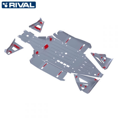 ATV Hasplåt Kit CAN-AM Maverick 2015-> Rival