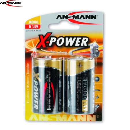 ANSMANN Alkaline D X-Power Batteri (2-Pack)
