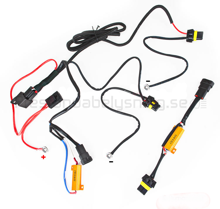 Saab extraljus kabelsats Saab extraljus kabelsats