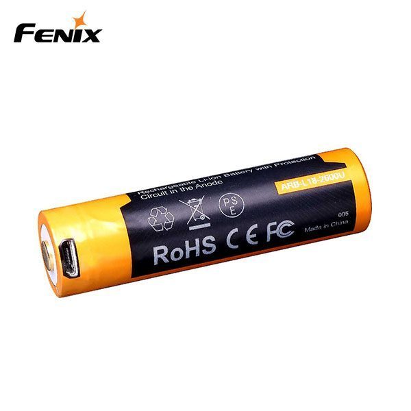 FENIX 18650 ARB-L18 2600MAH 3,6V USB-Laddbart Batteri (1st)