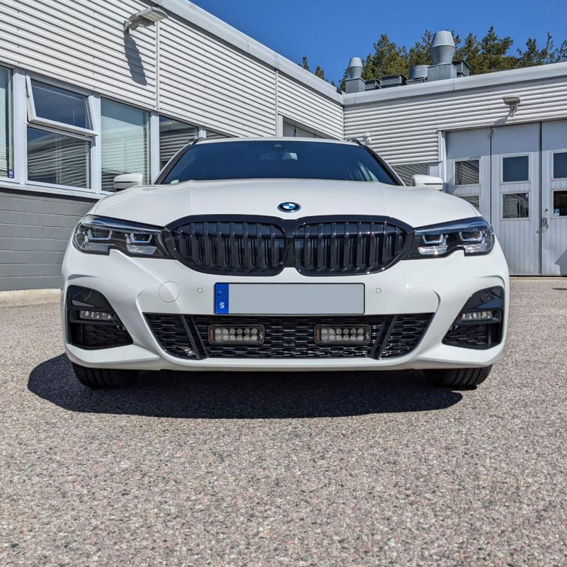 BMW 330E 2022- Modellanpassat 2x Vision X PX12 Black Edition 120W