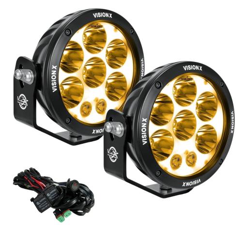 Vision X Light Cannon Adventure 6.7" 160W Halo Amber Led Extraljus Kit 2st E-Märkt