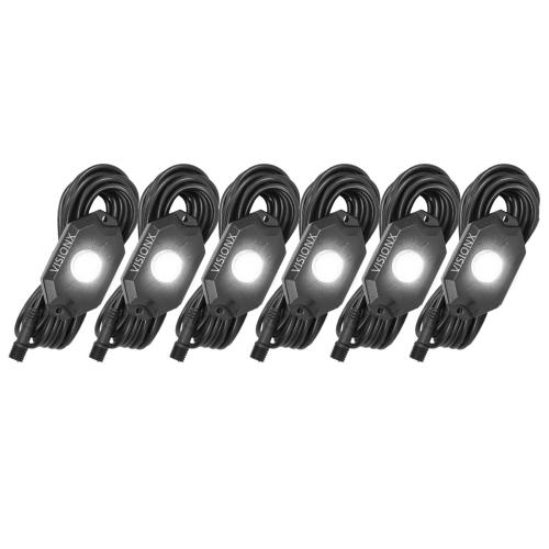 Vision X Rock light, 6st Vitt (KIT) - Outlet