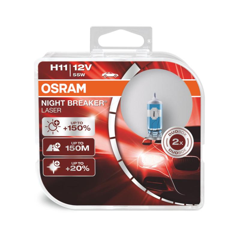 H11 OSRAM NIGHT BREAKER® LASER Duo Box