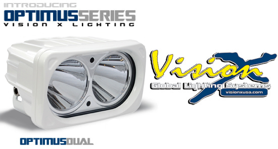 Vision X Optimus Dual White LED strålkastare - Outlet