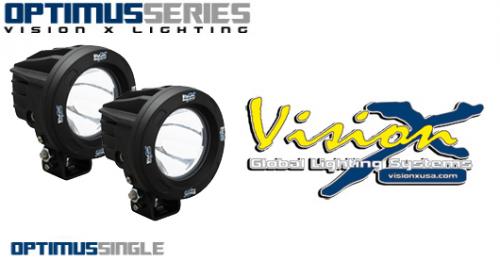 Vision X Optimus Round 10w LED extraljus - 2pack