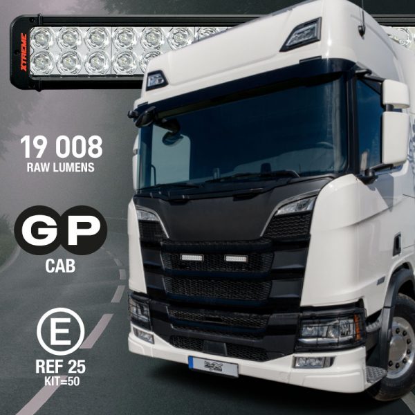 Scania NG G P-hytt Grillmontage (Vision X Xmitter Prime Xtreme 2x 11") 180W