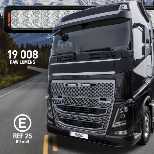 Volvo FH Grillmontage (Vision X Xmitter Prime Xtreme 2x11") 180W