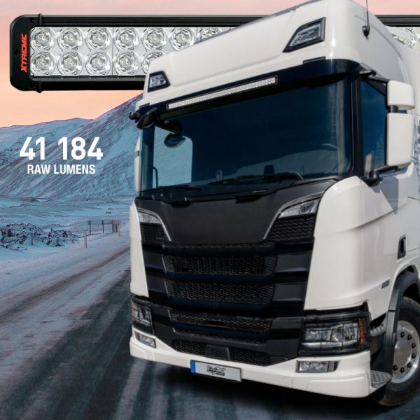 Scania NG Montering i Solskydd (Vision X Xmitter Prime Xtreme 43") 390W