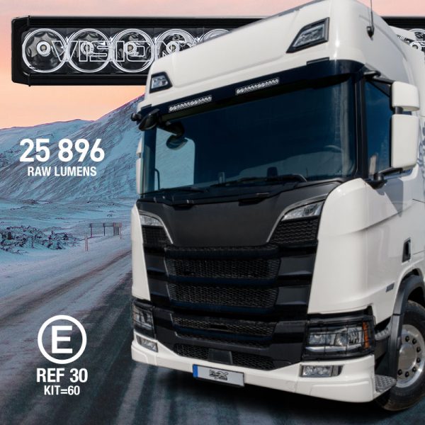 Scania NG Montering i Solskydd (Vision X XPR-12M 2x24") 240W