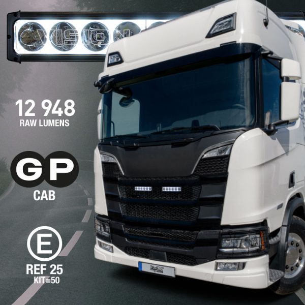 Scania NG G P-hytt Grillmontage (Vision X XPR-H6E 2x12") 120W