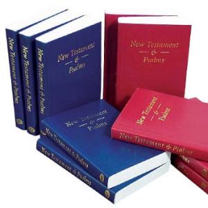 KJV New Testament, 10,5x7x1cm blue