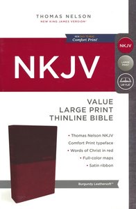 NKJV, Burgundy, leathersoft, 248x167x27mm