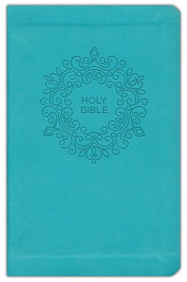 NKJV, turqoise, imitation leather