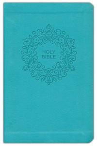 NKJV, turqoise, imitation leather