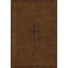 Bible KJV, brown, 270x190x40mm, large print, soft cover