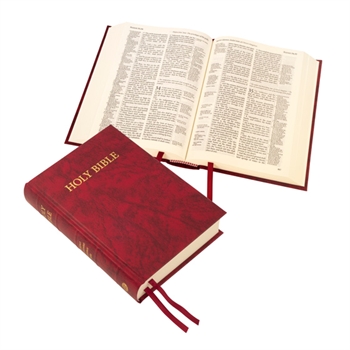 KJV, red, hardback, reference bible, 173x123x37mm