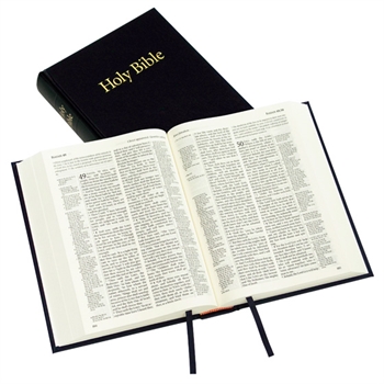 KJV, black, hardback, reference bible, 215x153x33mm