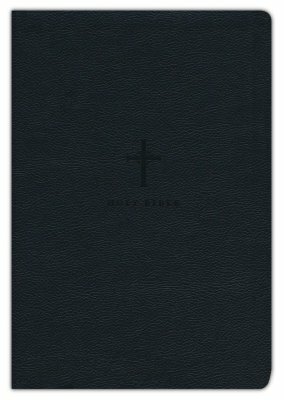 NLT, large print, black cross