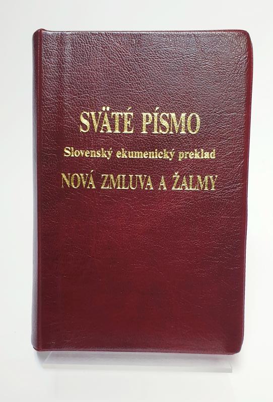 Nya Testamentet Slovenska, vinröd, mjukband, 140x95x23