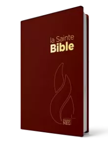 La Sainte Bible, grenat, couverture souple, 185x120x25 mm