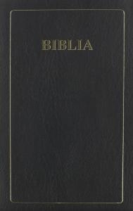 Bibel, svart, MEDIUM, inb. mjukpärm, rödsnitt