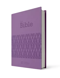 La Bible, violet, couverture souple, 175x115x34mm