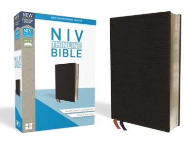 NIV, BLACK, BONDED LEATHER, 225x145x25mm