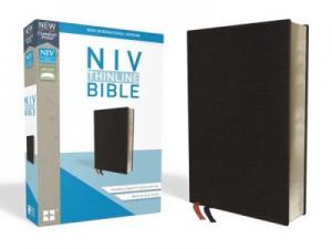 NIV, BLACK, BONDED LEATHER, 225x145x25mm