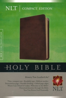 NLT, COMPACT EDITION, BROWN, SOFT COVER LEATHER LIKE, 170x110x25