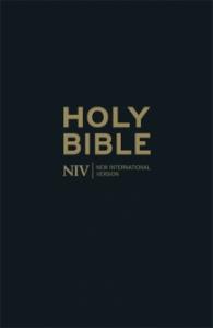 NIV, THINLINE BLACK, LEATHER BIBLE, 195x130x20