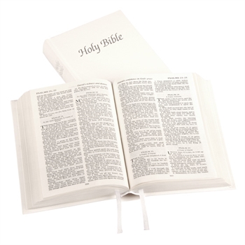 KJV, white hardback, 137x94mm