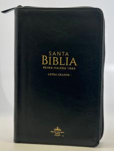 Bibel, Biblia RVR60 Mjukpärm Blixtlås, letra grande, imitación piel